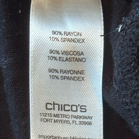 Zenergy by Chico’s Black Open Front Cardigan Shrug Size 3 XL Stretch - Picture 7 of 9